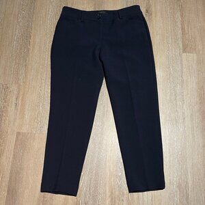Petites Hampshire Navy Indigo  Blue Ankle Dress Pants Size 8